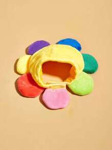 1 猫咪宠物用品卡通小猫可爱宠物帽子头饰迷你头饰向日葵造型可爱日常派对用品适合宠物生日派对猫咪头饰可爱向日葵。 - 彩色 - 查看 2