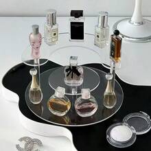 1PC Perfume Stand Organizer 3 Tier, Acrylic Display Stand Riser For Figures, Perfume, Dessert, Cupcake, Desktop Display Stand For Decoration And Organize - Clear - View 6