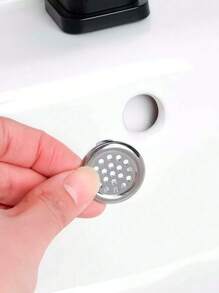 2/4pcs Plastic Bathroom Kitchen Basin Sink, Overflow Cover Ring Insert Replacement, Chrome Hole Round Drain Cap, Basin Accessory,Note That One-Size Has 4 Pcs, 1 Piece Only Has 1 Pc, And 2 Packs Only Have 2 Pieces,This Product Is Not A Universal Model. Please Confirm Whether The Product Size Is Suitable Before Purchasing
