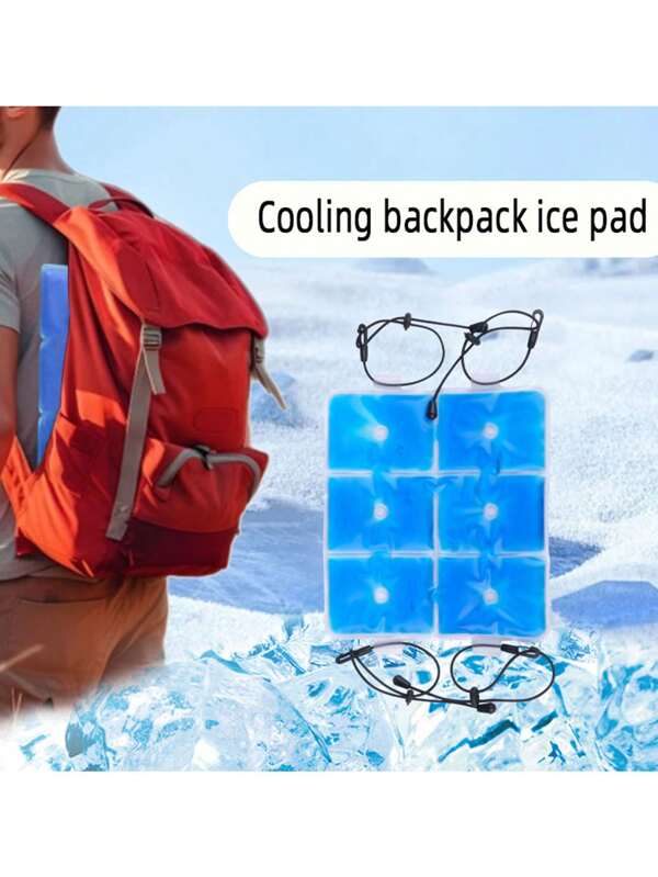 Compañero de mochila, almohadilla de gel de hielo especial para mochila de verano, bolsa de enfriamiento de hielo reutilizable