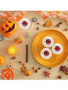 2 件随机颜色 - 万圣节装饰用品，塑料乒乓球眼球恐怖道具服装派对礼物恐怖角色扮演怪异眼球适合万圣节、圣诞节、惊喜礼物 - 彩色 - 查看 7