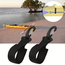 Accessoires de pagaie de kayak KotteSen - Clip de pagaie universel, Crochet de guidon, Convient pour les vélos électriques, les chariots de courses, Crochet de suspension de pagaie rotatif à 360°, Clip de suspension de pagaie multifonction, Crochet de rangement de ligne - Noir - Voir 6