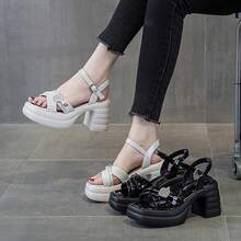 Women Heeled Sandals - 升級版黑色 - 查看 7