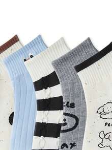 1/3/5 Pairs Solid Color Versatile Socks, Breathable, Comfortable, Absorbent Short Socks Suitable For Daily Wear, Sports, Office, Casual Style, All Seasons