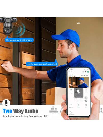 SWVW Wi Fi Solar IP Camera CCTV 15MP Dual Lens Triple Screen PTZ Auto Tracking 6K Security Surveillance V380 Pro Camera, Pet Tracking, Floodlight AI Motion, Home 355 Degree Horizontal 90 Vertical Rotation, Video Network System Support Two Way Voice view 10