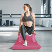 Local Delivery 7-Piece Yoga Equipment Set With Multiple Colors - Yoga Mat With Carrying Strap, 2 Yoga Blocks, Yoga Mat Towel, Yoga Hand Towel, Yoga Strap And Yoga Knee Pad - 粉色 - 查看 5