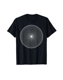 Torus Toroid Sacred Geometry Geometric Shape T-Shirt Gift For Dad Gift For  Lover Christmas Gift For Mom - Black - View 1