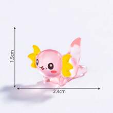10/20/30 pezzi Minuscole figure in resina di Axolotl, miniature di animali Axolotl in resina, ornamenti per mini giardino, decorazioni per la casa, modelli di animali per adolescenti (colore casuale)