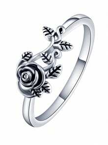 1個復古風格 S925 純銀戒指女士婚禮珠寶精美珠寶