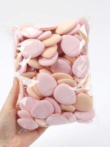 迷你指套粉扑，粉底粉扑，适用于面部和身体，散粉粉底晕染器，干湿两用化妆工具，带挂绳方便携带，价格实惠，圣诞礼物，化妆品，化妆工具，便宜好物，礼物，女士礼物，圣诞礼物