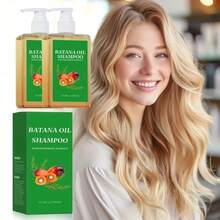 Champú de aceite de Batana 2025 nuevo, con aceite esencial de hoja de romero y aceite de Batana, que aporta al cabello un brillo natural y una sensación de suavidad, apto para todo tipo de cabello - 10,14 oz (300 ml), regalo perfecto para amigos y familiares (2 piezas) - Verde - Ver 4