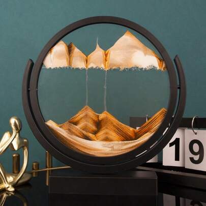 3D Flowing Sand Painting Glass Sand Painting Decorations, Suitable As Graduation Gifts For The Living Room, Decorations For Office Cabinets, Outdoor Festival Decorations, And Halloween Decorations.