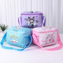 Sanrio 1 szt. Sanrio Lunch Bag Lunch Box Bag Lunch Bag Student Insulation Bag Cartoon Cute Design Duża pojemność Torba do przechowywania Może być przenośna i pochylona z tyłu Lunch Bag PU Materiał Student Powrót do szkoły Przybory odpowiednie do biura piknik na świeżym powietrzu szkoła prezenty urodzinowe prezenty świąteczne.