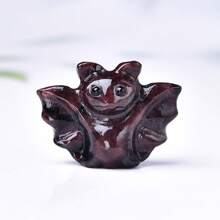 CUPIDCRYSTAL Exquisite Natural Crystal Carving Bat, Unique Design, Healing Crystal, Stones Containing Energy, Energy Healing Meditation Stone, Perfect For Home Decor & Gift Giving, For Pocket Decoration, For Halloween Gift, From The Brand
