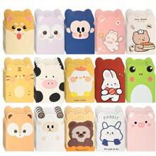 10 件迷你动物笔记本套装 - 可爱的卡通动物图案，带有励志名言，学院格线页，便携小巧尺寸，适合圣诞派对礼物、办公室奖品、教室用品（耐用纸），有趣的设计（随机样式）