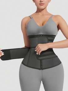1pc Women Waist Trainer, Waist Cincher Trimmer, Sauna Sweat Waist Belt, Sports Waist Belt, Belly Band, Waist Slimming Belt, Abdominal Trainer