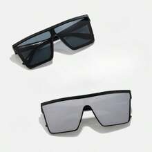 1/2/3 piezas Gafas de moda con marco cuadrado retro, versátiles para viajes, playa, exteriores