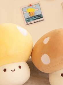 Almohada de peluche con forma de hongo y colgantes, juguete de peluche con forma de hongo relleno y adorable, almohada de peluche con forma de hongo para decoración de habitación y regalo para niños