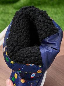 Girls Snow Boots, Children's Boots, Outdoor Boots, Girls Thermal Lined Short Boots, Boys Thermal Lined Short Boots - Blue - View 8