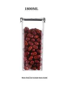 1 lọ đựng kín 460ML-1800ML, hộp đựng thực phẩm gia đình, hộp đựng hạt, ngũ cốc và đồ ăn nhẹ cho nhà bếp, tủ lạnh - Trong sáng - Xem 14