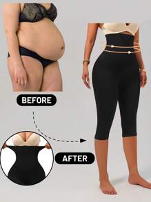 1 Stück Hochtaillierte formende Yoga-Hose mit Knocheneinlage in der Taille, Taillenformung und Po-Anhebung für Fitness-Workouts und den täglichen Gebrauch