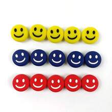10 件装网球拍减震器硅胶减震块，笑脸设计，适合网球、羽毛球、四季 - 彩色 - 查看 5