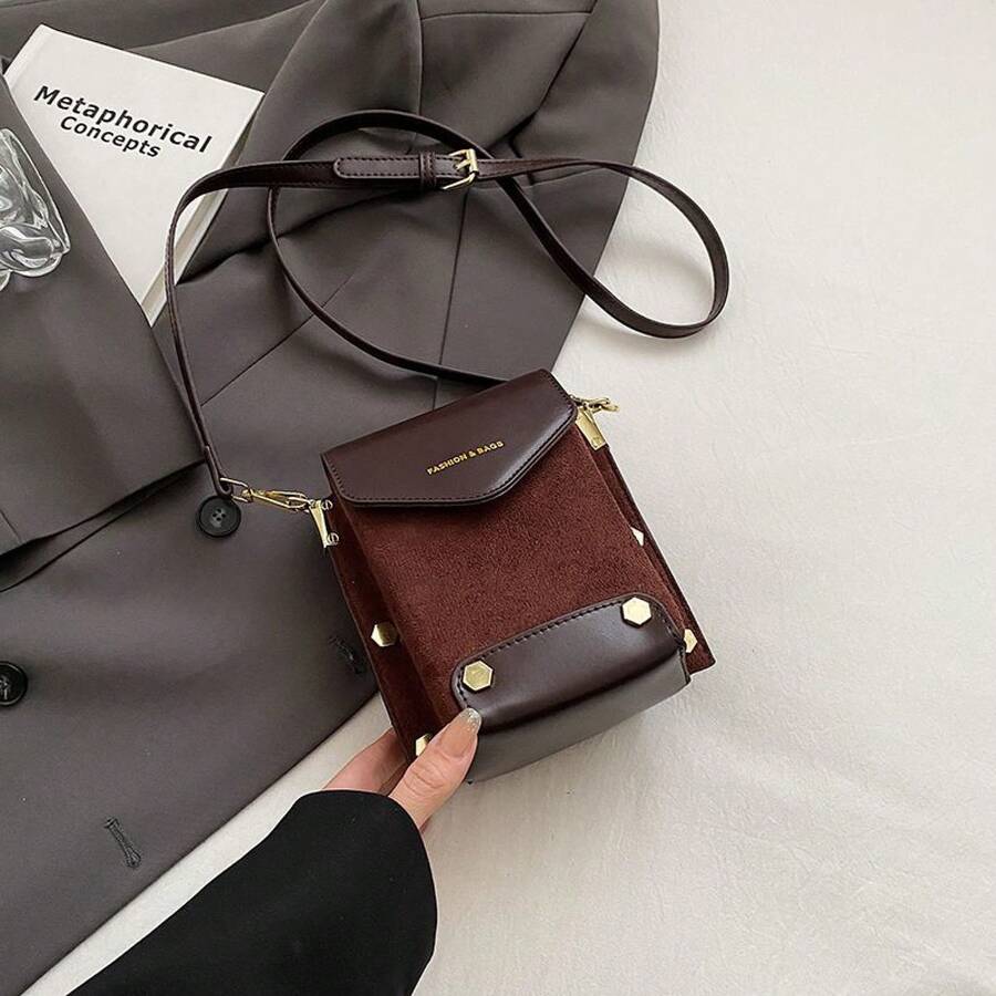 Women Shoulder Bags - 咖色五掛件 - 查看 1