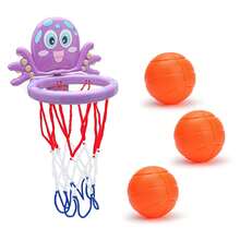 Bath Toys, Bathtub Basketball Hoop For Toddlers Kids, Boys And Girls With 3Soft Balls Set & Strong Suction Cup, Bathtub Shooting Game & Fun Toddlers Bath Toys For Boys Or Girls