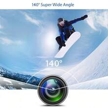 粉色运动相机,水下防水 DV 摄像机,防抖,140 度广角运动相机,自拍双屏运动相机 30fps 触摸双屏 Wifi 全高清,高清相机带配件套件 - 玫紅色 - 查看 7