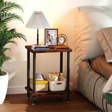 Mesas Para Jardín Mesa De Centro Mesa Auxiliar Apilable Mesa De Noche Buró Para Recámara Mesa Auxiliar Apilable - Granate - Ver 8