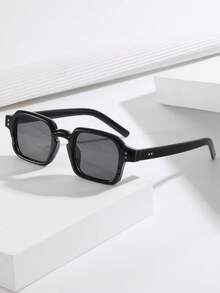 1 副男女通用秋季新款休闲简约时尚高端眼镜，适合万圣节、通勤、会议、休闲装、日常生活和使用 - 彩色 - 查看 10