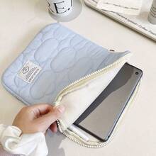 1PC Cute Cloud Embroidered IPad Tablet Bag Ins11/13/15 Inch Laptop Storage Bag