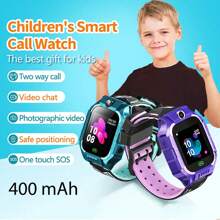 Reloj inteligente GPS para niños con 2G, compatible con cámara, anti-pérdida y función SOS, reloj inteligente para niños y niñas