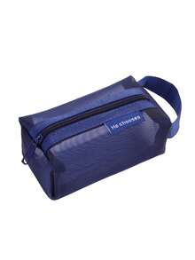 Small Portable Organizer Bag, Cosmetic Bag, Digital Accessories Bag, Mesh Outer Layer Can Hold Various Personal Items, Multiple Colors Available, Can Be Used As Power Bank, Travel Bag, Portable Charger, Charger Storage Box, Dorm/Back To School Headphone Case, Cable Organizer, Electronics Pouch, Dorm Cable Organizer, Essential For Home & Camping, Unisex Makeup Bag Make Up Bag Makeup Pouch Toiletry Bag Wash Bag Travel Essential Cruise Essential Vacation Essentials For Men Women Travel Containers Holiday Essential Gifts For Women - Multicolor - View 9