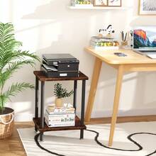 Mesas Para Jardín Mesa De Centro Mesa Auxiliar Apilable Mesa De Noche Buró Para Recámara Mesa Auxiliar Apilable - Granate - Ver 9