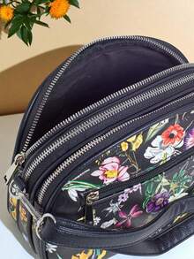 Royalfashion Small Women's Handbag Made Ofleather Floriana - Black - View 2