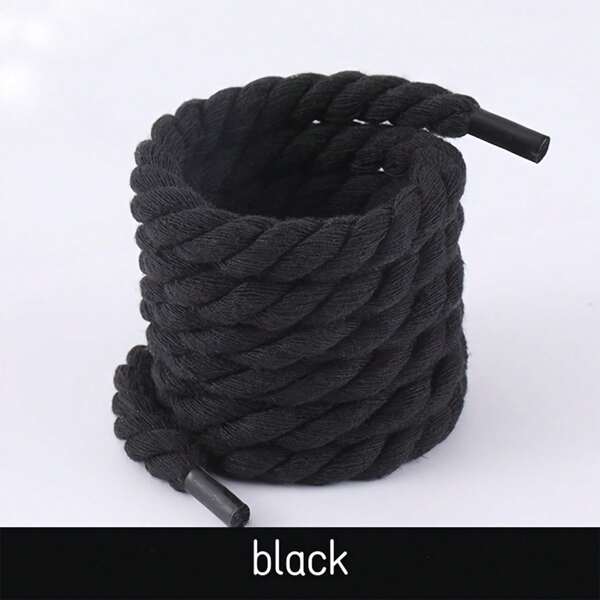 1 Paio Di Lacci Per Scarpe Intrecciati A 3 Fili, Lunghezza 120cm, Dettagli Torsione Monocromatici, Durevoli E Duraturi, Adatti Per Sport, Casual, Scarpe Da Basket, Accessori Decorativi Per Scarpe, Artigianato Di Qualità