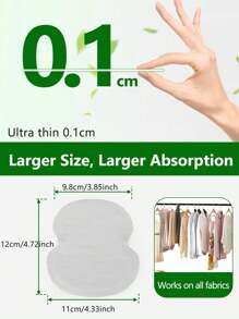 Underarm Sweat Pads, [50 Packs] Armpit Sweat Pads, Disposable Sweat Pads For Women Men, Comfortable Unflavored - 均碼 - 查看 5