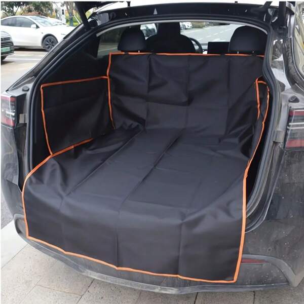 Dog Car Seat Cover ,100% Waterproof &Nonslip Scratch-Resistant Dog Back Seat Extender,Easy To Use And Clean,Large Pet Seat Covers With Side Flaps For Cars Trucks And SUVs