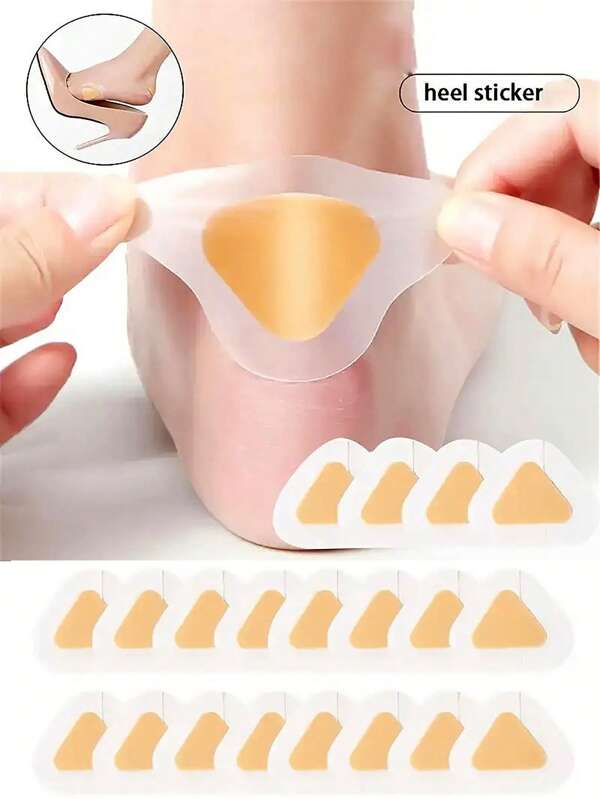 30/60pcs Transparent Invisible Anti-Wear Heel Cushions, Thickened Gel Toe Pads, Relief Pain And Cushion, Waterproof Foot Care Stickers, Gel Insoles, Suitable For Men And Women, Made Of PE Material, Soft And Comfortable, Waterproof, Invisible Foot Pads For Casual Shoes And High Heels