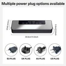 5-In-1 Food Vacuum Sealer Machine With Powerful Suction, Dry And Moist Food Fresh Sealing Machine For Meat, Vegetables, Millet (Sliver)