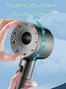 Pressurized Handheld Shower Head, 5 Adjustable Modes Of Water Shower Head, Circular Shower Head, Shower Head, Shower Head, Bathroom Hardware, Bathroom Accessories, Upgrade Your Shower Experience