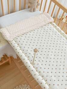 1件婴儿床床垫，柔软毛绒面料，保暖舒适，适用于婴儿房、儿童床，双面可用，可机洗 - 小愛心 - 查看 4