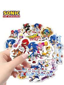 Sega 50pcs  Officially Licensed Series Stickers Miles Prower Amy Rose The Echidna Computer Mug Luggage Decoration Stickers Halloween Christmas Birthday Best Gift Mom And Friend Anniversary Gifts - Multicolor - View 4