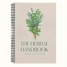 Mindfulness And Herbal Planning | Includes 20 Unique Recipes With Health Benefits – From Soothing Chamomile To Invigorating Mint And Ginger | Spiral-Bound, English Text, Health Journaling|Educational Notebook|Quality Paper Material, School Supplies, Back To School