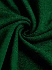 女童时尚束腰露背交叉肩带连衣裙 - 綠色 - 查看 4