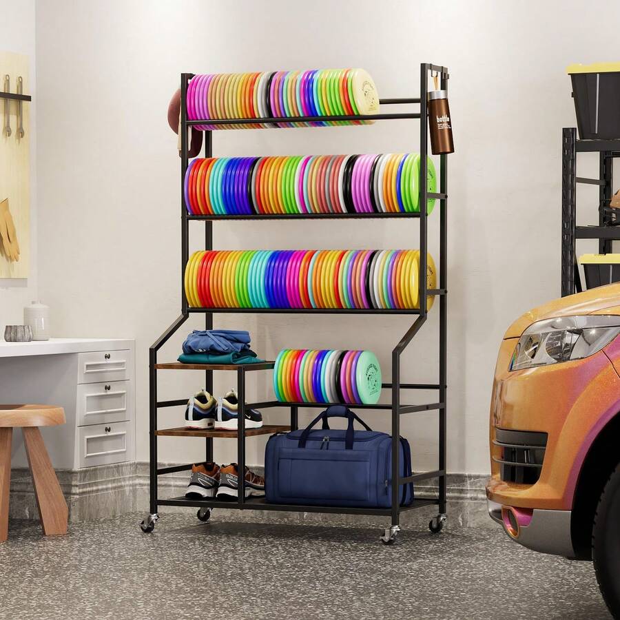 5 Tier Disc Golf Storage Rack