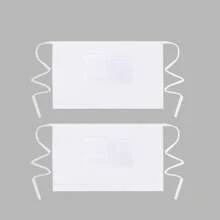 1/2/5 Piezas Delantal de chef unisex con 2 bolsillos grandes y 1 bolsillo pequeño - Delantal de cocina de poliéster para cocinar, restaurante, bar, cafetería - Disponible en varios colores, uniforme de restaurante | Menaje práctico | Delantal con múltiples bolsillos