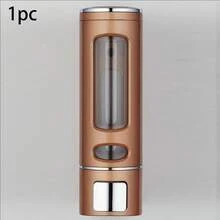 جهاز توزيع سائل غسيل مثبت على الحائط سعة 400 مل - ضغط يدوي، مناسب لجل الاستحمام والشامبو ومطهر اليدين والمستحضرات السائلة، مناسب لتنظيف حمام المنزل والفندق | جهاز سائل حديث | توزيع مثبت على الحائط