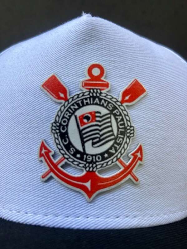 Bone Fita Ajustável do Corinthians Boné aba Curvada do Timão